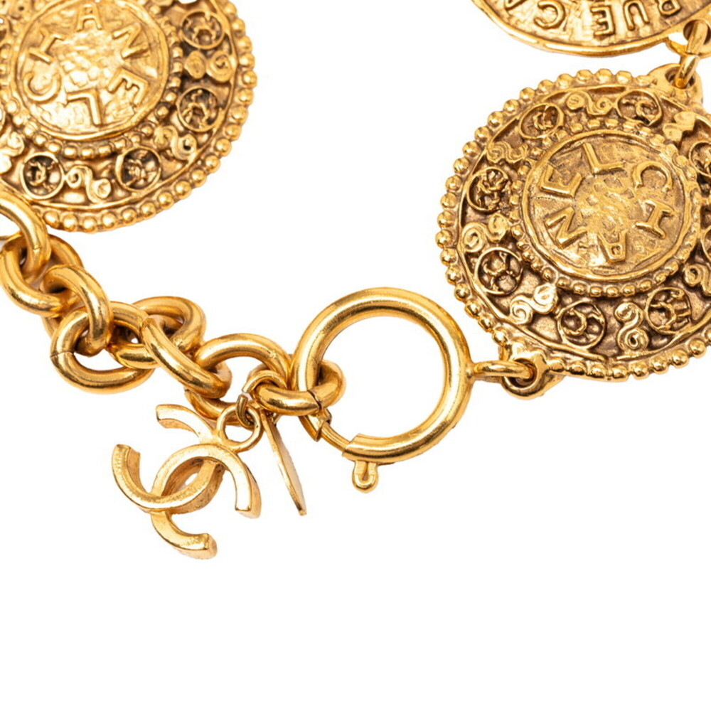 CHANEL Gold Logo Charm Bracelet - Picture 5 of 6